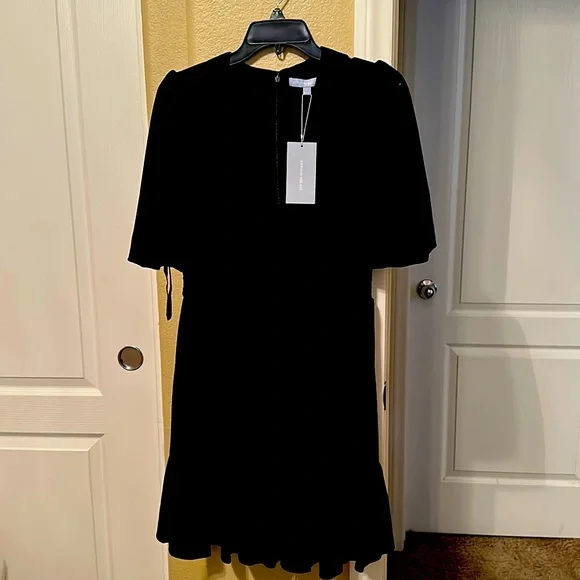 antonio melani black dress Antonio Melani Dresses | Antonio Melani, Size 2 Black Dress With Faux Leather Front | Color: Black | Size: 2